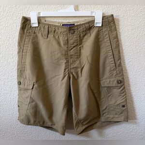 Patagonia Men’s (31)  Wavefarer Beige 100% Nylon Cargo Shorts Hiking Outdoor